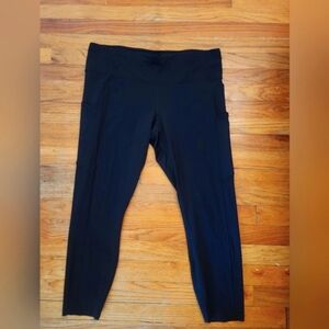 Lululemon Fast & Free High-Rise Tight 25", Black, Size 16